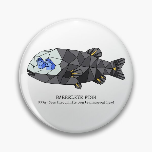 Item preview, Geometric Barreleye Fish designed and sold by AnimalsKnowAll.