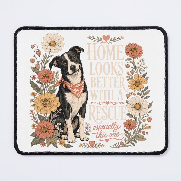 Item preview, Home Looks Better With A Rescue designed and sold by JoyfullyOffbeat.