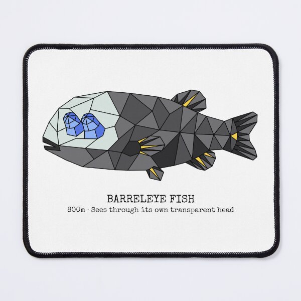 Item preview, Geometric Barreleye Fish designed and sold by AnimalsKnowAll.