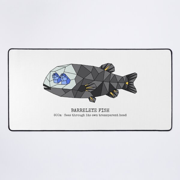 Item preview, Geometric Barreleye Fish designed and sold by AnimalsKnowAll.
