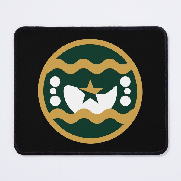 Item preview, Green and Gold Crescent Moon Star Emblem designed and sold by AhmedZouita.