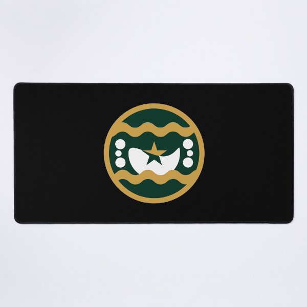 Item preview, Green and Gold Crescent Moon Star Emblem designed and sold by AhmedZouita.