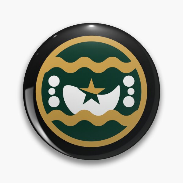 Item preview, Green and Gold Crescent Moon Star Emblem designed and sold by AhmedZouita.