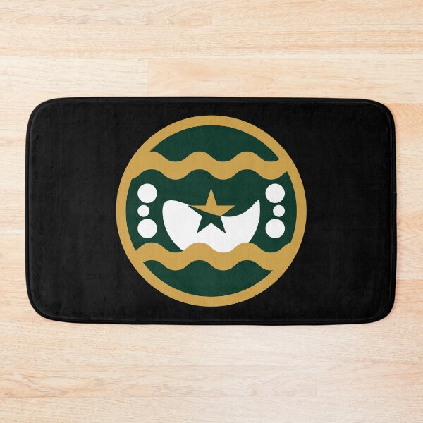 Item preview, Green and Gold Crescent Moon Star Emblem designed and sold by AhmedZouita.
