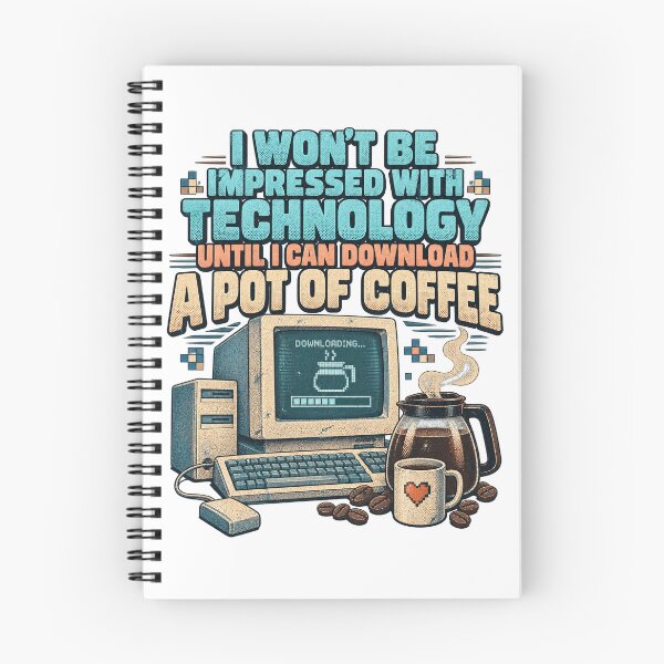Item preview, Download A Pot Of Coffee Retro PC Workstation Tech Humor designed and sold by Felinefinesse.