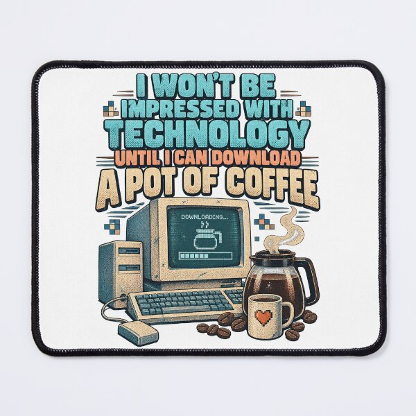 Item preview, Download A Pot Of Coffee Retro PC Workstation Tech Humor designed and sold by Felinefinesse.