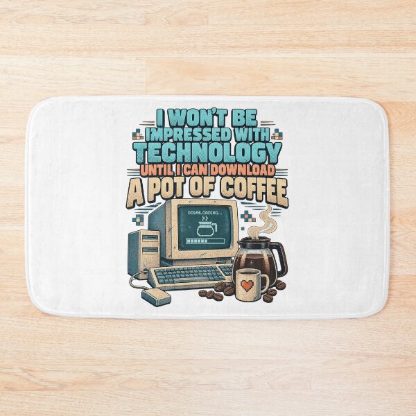 Item preview, Download A Pot Of Coffee Retro PC Workstation Tech Humor designed and sold by Felinefinesse.