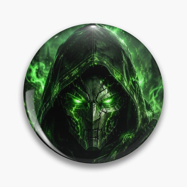 Item preview, Emerald Wraith – Dark Hooded Warrior with Green Mystic Energy designed and sold by Dyan4.