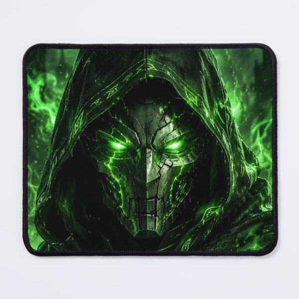 Item preview, Emerald Wraith – Dark Hooded Warrior with Green Mystic Energy designed and sold by Dyan4.