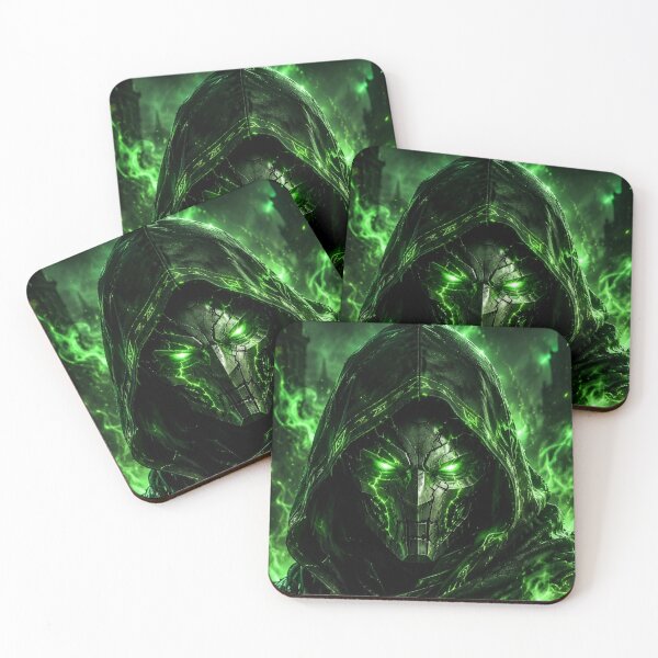 Item preview, Emerald Wraith – Dark Hooded Warrior with Green Mystic Energy designed and sold by Dyan4.