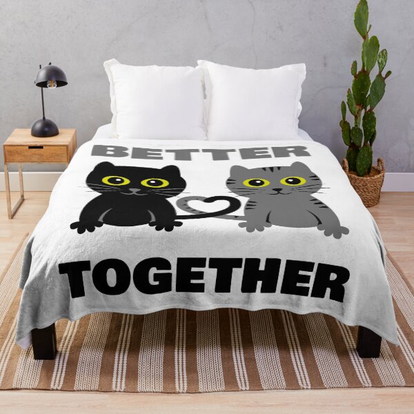 Item preview, Better Together - Cute Cat Couple Heart Tail Design designed and sold by fishdesigns.