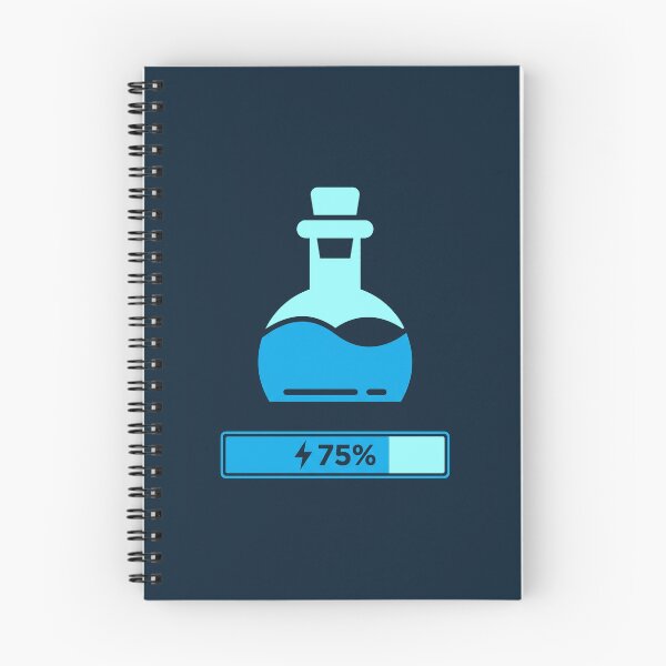 Item preview, 75 Percent Mana Potion Energy Charging Blue Gaming Bottle designed and sold by KiwiRider.