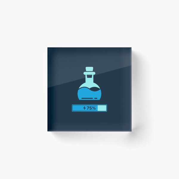 Item preview, 75 Percent Mana Potion Energy Charging Blue Gaming Bottle designed and sold by KiwiRider.
