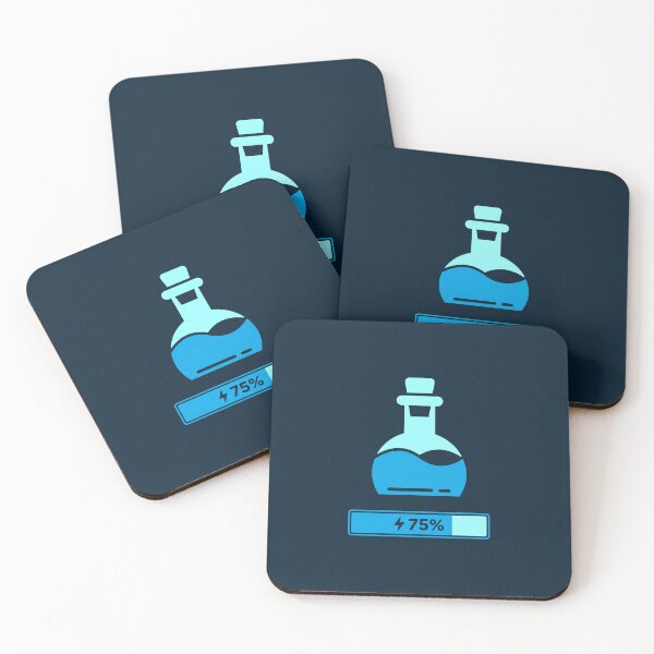 Item preview, 75 Percent Mana Potion Energy Charging Blue Gaming Bottle designed and sold by KiwiRider.