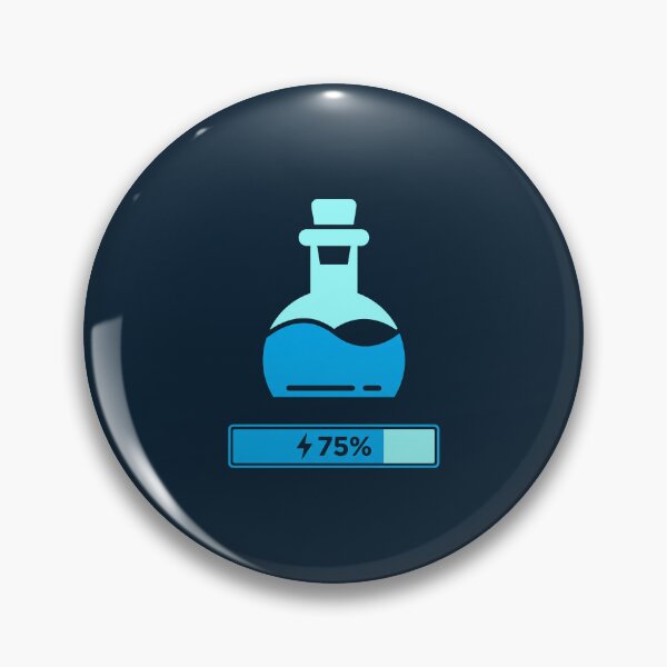 Item preview, 75 Percent Mana Potion Energy Charging Blue Gaming Bottle designed and sold by KiwiRider.