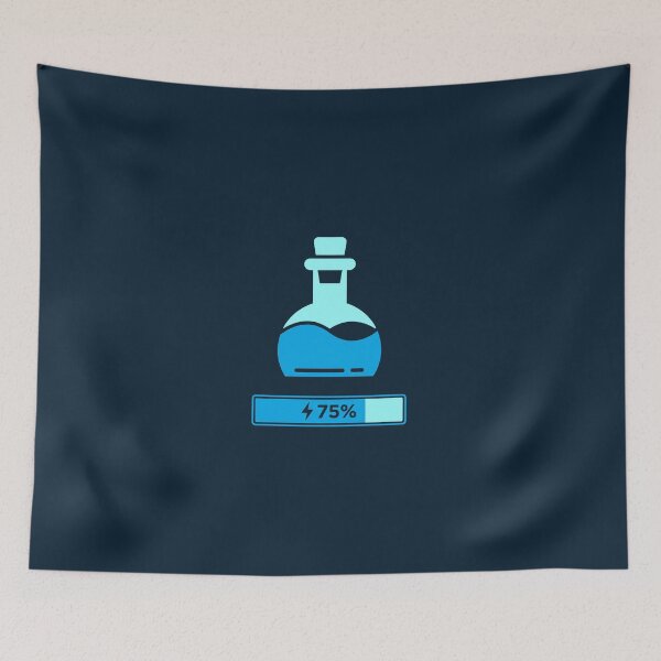 Item preview, 75 Percent Mana Potion Energy Charging Blue Gaming Bottle designed and sold by KiwiRider.