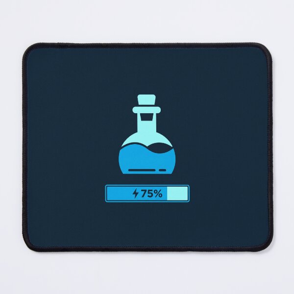 Item preview, 75 Percent Mana Potion Energy Charging Blue Gaming Bottle designed and sold by KiwiRider.