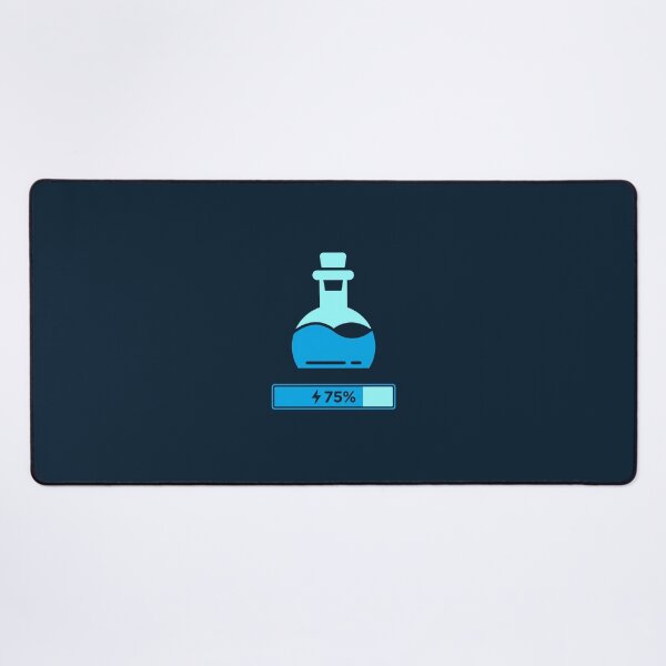 Item preview, 75 Percent Mana Potion Energy Charging Blue Gaming Bottle designed and sold by KiwiRider.