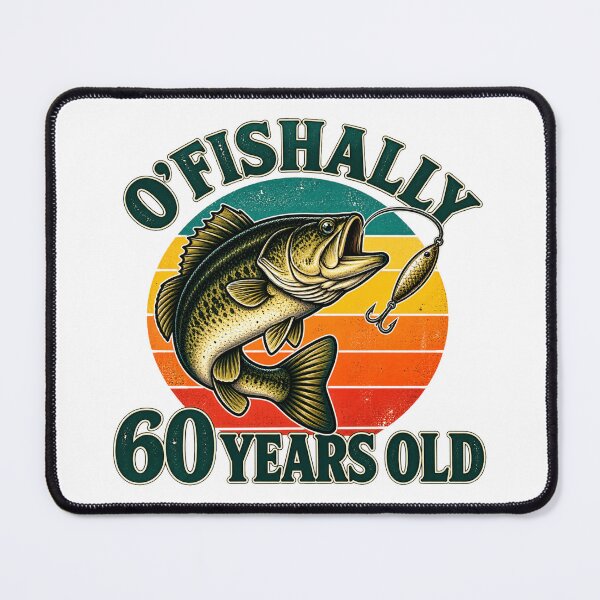 Item preview, O’Fishally 60 Years Old Funny 60th Birthday Fishing Fisherman Humor designed and sold by 76Valeria.