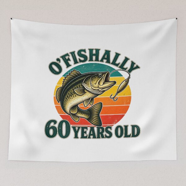 Item preview, O’Fishally 60 Years Old Funny 60th Birthday Fishing Fisherman Humor designed and sold by 76Valeria.