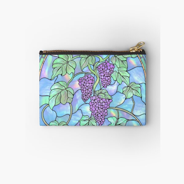 Item preview, Pearlescent Stained Glass with Grape Vines designed and sold by LaRoach Digital Arts.