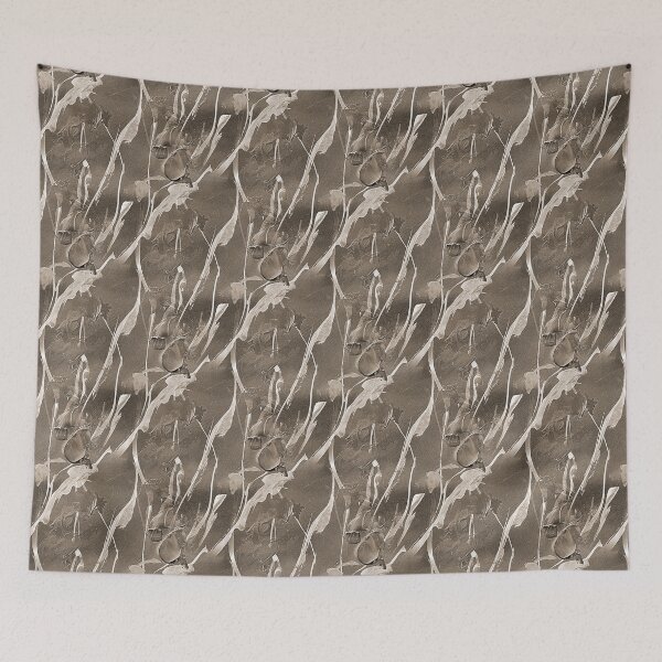 Item preview, Monochromatic Spring Abstract Flowers in Brown designed and sold by Artistestella.