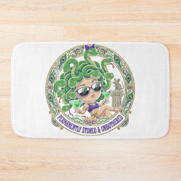Item preview, Permanently Stoned & Unbothered Funny Chibi Medusa designed and sold by LaunchLabs26.