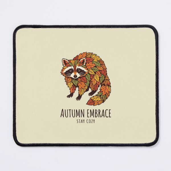 Item preview, Autumn embrace - Stay cozy - Raccoon in fall outfit designed and sold by ParadoxParadox.
