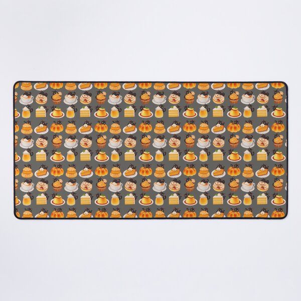 Item preview, Cute Black Cats & Pumpkin Desserts – Kawaii Fall Coffee & Pastry Art designed and sold by StickerJas.