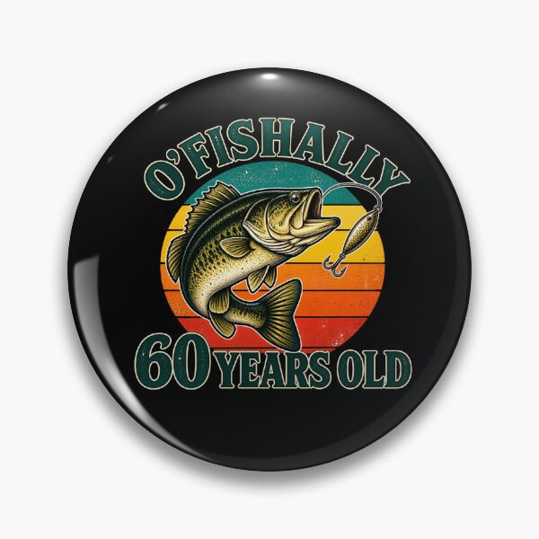 Item preview, O’Fishally 60 Years Old Funny 60th Birthday Fishing Fisherman Humor designed and sold by 76Valeria.