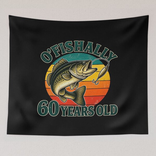Item preview, O’Fishally 60 Years Old Funny 60th Birthday Fishing Fisherman Humor designed and sold by 76Valeria.