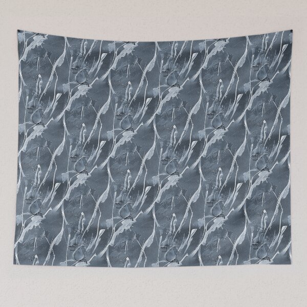 Item preview, Monochromatic Spring Abstract Flowers in Blue designed and sold by Artistestella.