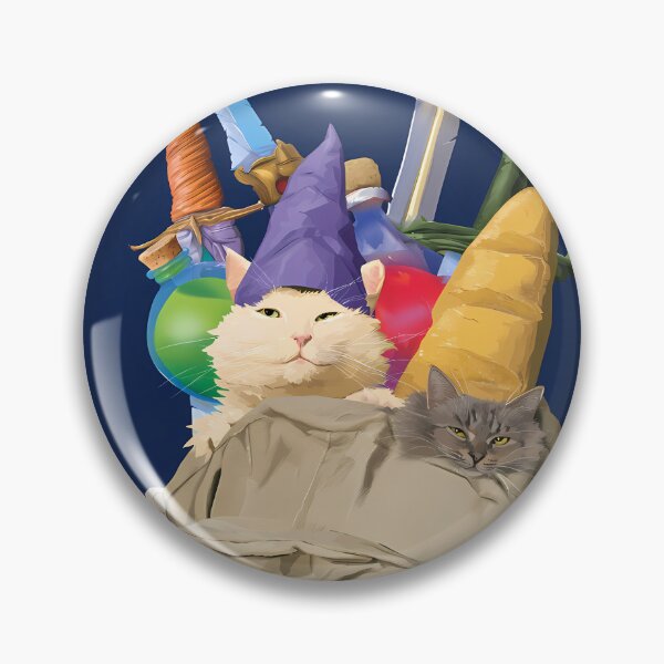 Item preview, RPG Adventurer Cats in Backpack Fantasy Art designed and sold by Lunat1kk.