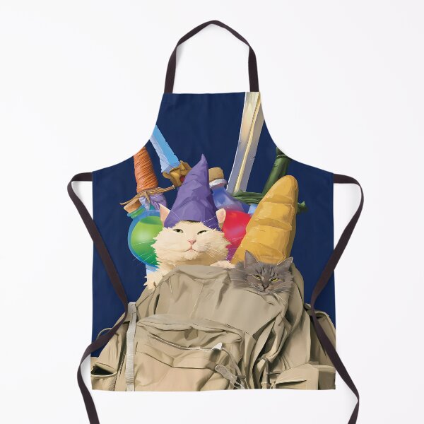 Item preview, RPG Adventurer Cats in Backpack Fantasy Art designed and sold by Lunat1kk.