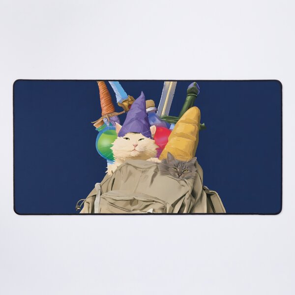 Item preview, RPG Adventurer Cats in Backpack Fantasy Art designed and sold by Lunat1kk.