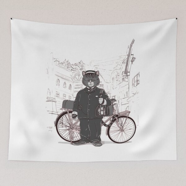 Item preview, Cat Courier designed and sold by Nelson-Elroy.