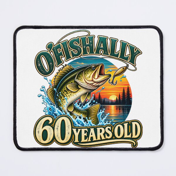 Item preview, O’Fishally 60 Years Old Funny 60th Birthday Fishing Fisherman Humor designed and sold by 76Valeria.