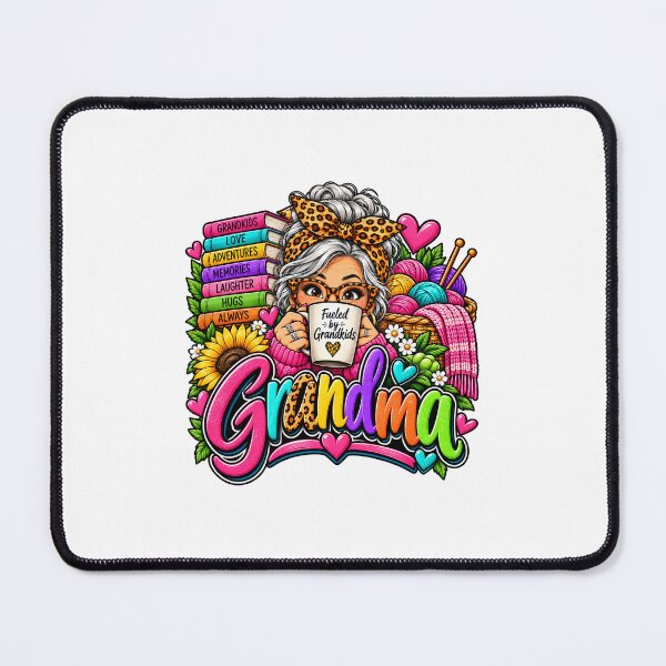 Item preview, Funny Grandma Fueled By Grandkids Nana Humor designed and sold by 198tees.