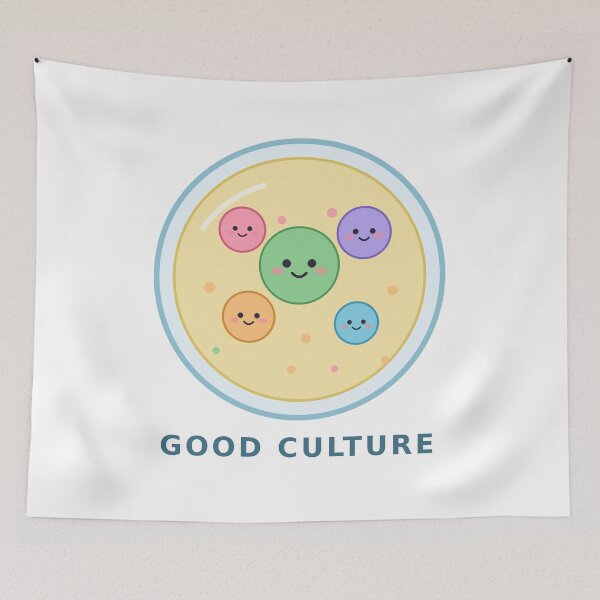 Item preview, Good Culture - Cute Kawaii Bacteria Petri Dish designed and sold by Mooncap Studio.