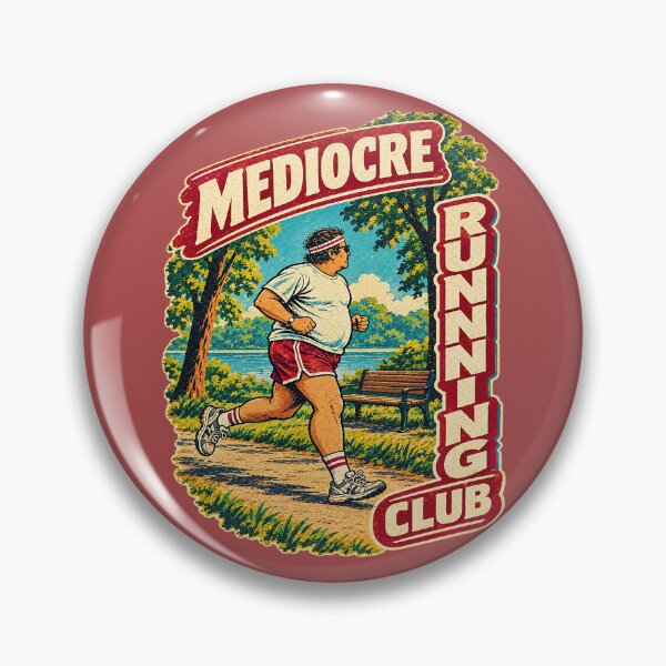 Item preview, Mediocre Running Club – Funny Retro Runner. designed and sold by Endless7Art.