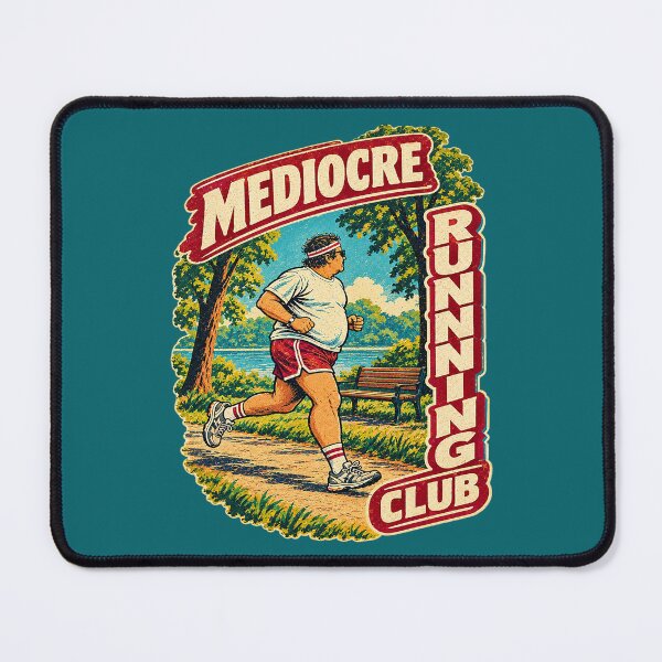 Item preview, Mediocre Running Club – Funny Retro Runner. designed and sold by Endless7Art.
