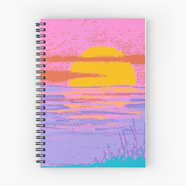 Item preview, Pixel Sunset Over The Sea designed and sold by ShellShotty.