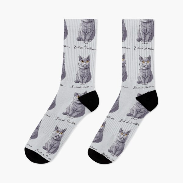 Item preview, British Shorthair (on Grey) designed and sold by PawsitiveMum3.