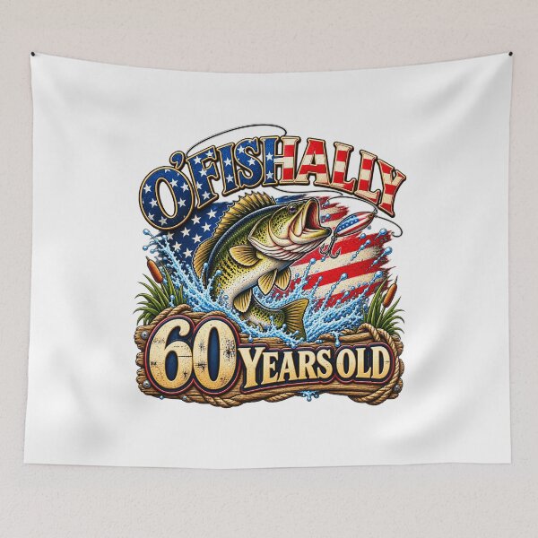 Item preview, O’Fishally 60 Years Old Funny 60th Birthday Fishing Fisherman Humor designed and sold by 76Valeria.