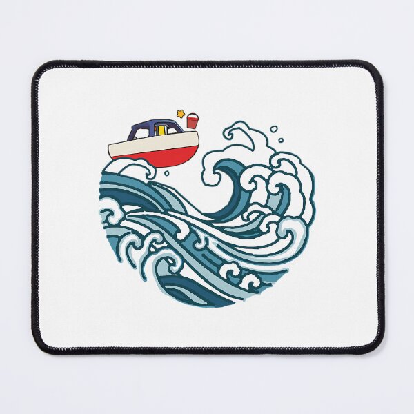 Item preview, Boat On Big Wave designed and sold by Nelson-Elroy.