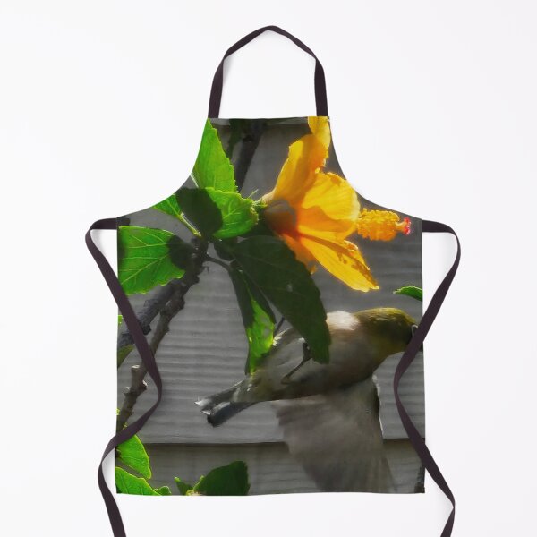 Item preview, Warbling white eye on Hibiscus  designed and sold by Michael4877.