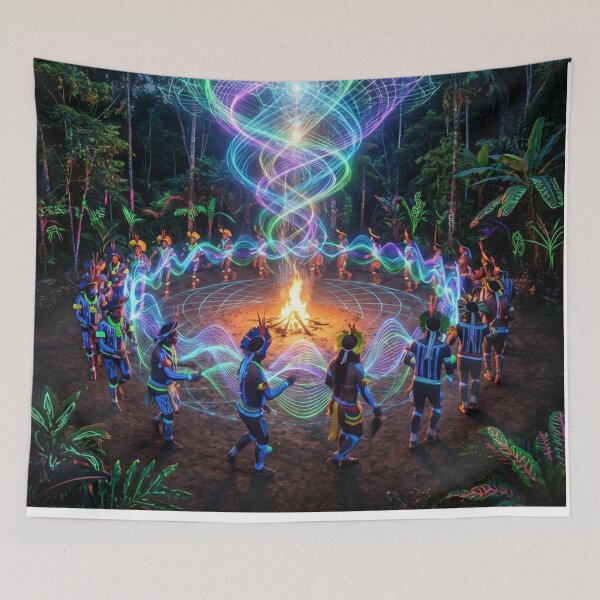 Item preview, Light Ritual — Shamanic Visionary Art | Spirituality and Consciousness · Inner Fire designed and sold by RoninGangStudio.