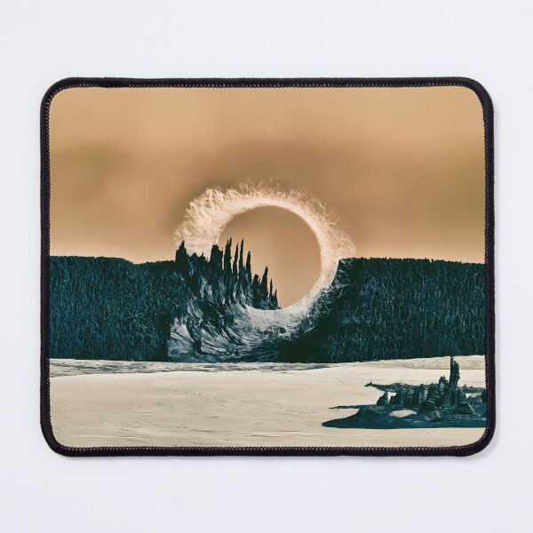 Item preview, Cosmic Portal Alien Landscape Surreal Art designed and sold by Lunat1kk.