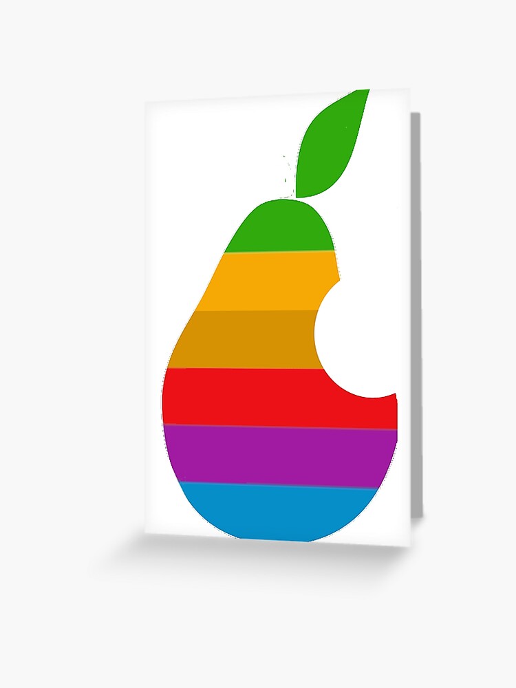 Apple Logo Parody Greeting Card By Flashboy Redbubble