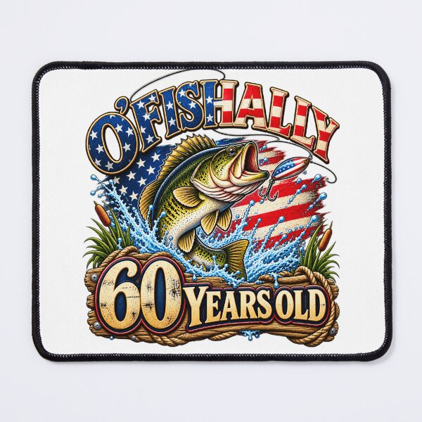 Item preview, O’Fishally 60 Years Old Funny 60th Birthday Fishing Fisherman Humor designed and sold by 76Valeria.